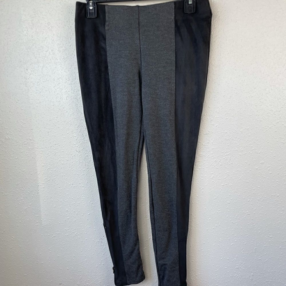Nordstrom’s Black Velour and Gray Leggings Size S